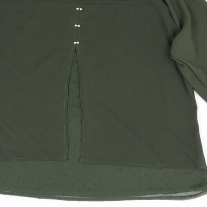 Malhas Womens Green   Basic Blouse Size XL