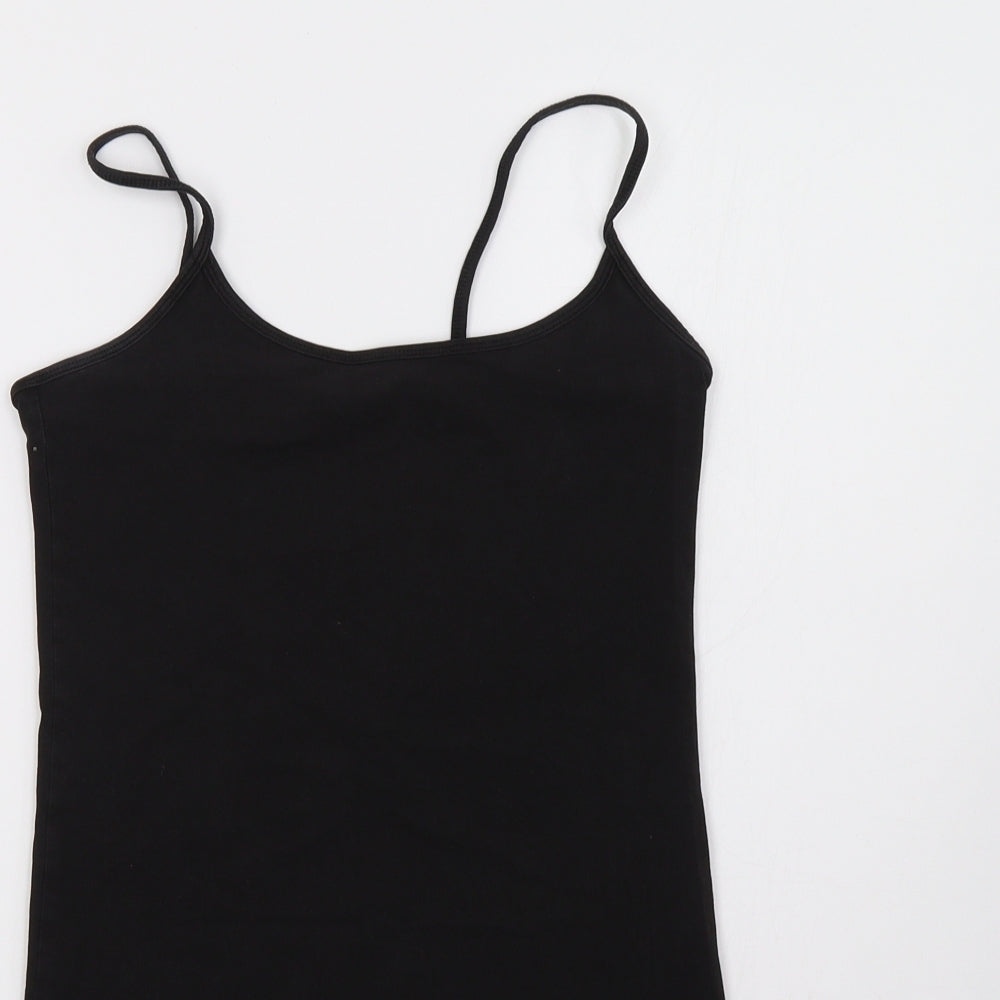 Womens UK Size 10 NEXT Black Basic Tank