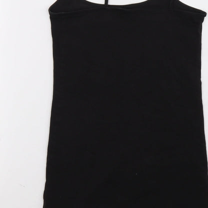 Womens UK Size 10 NEXT Black Basic Tank