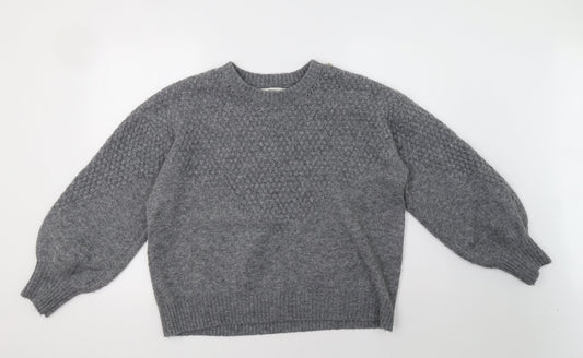 Womens UK Size L NEXT Grey Pullover Sweatshirt