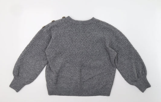 Womens UK Size L NEXT Grey Pullover Sweatshirt