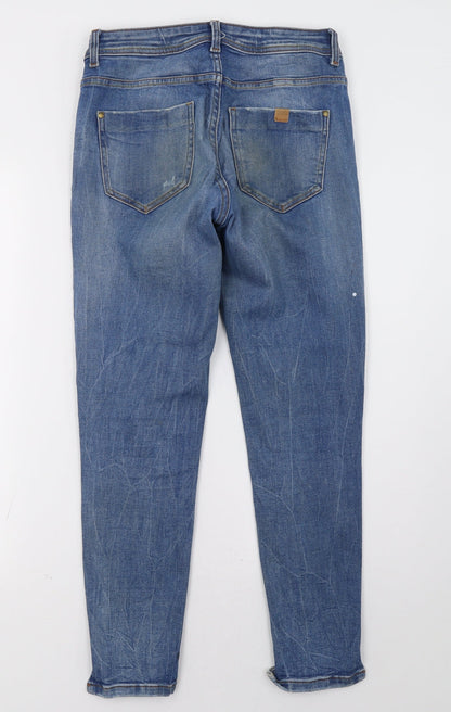 Zara Womens Blue  Denim Straight Jeans Size 28 L29 in