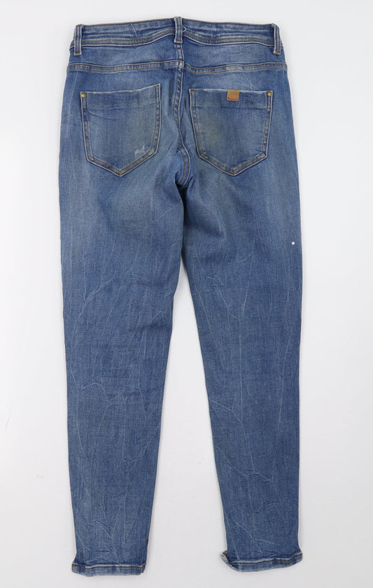 Zara Womens Blue  Denim Straight Jeans Size 28 L29 in