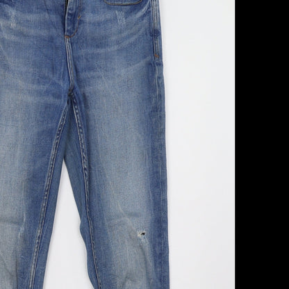 Zara Womens Blue  Denim Straight Jeans Size 28 L29 in