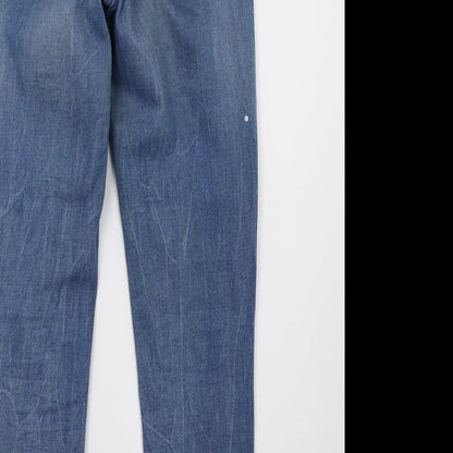 Zara Womens Blue  Denim Straight Jeans Size 28 L29 in