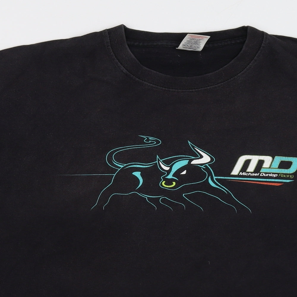 Mens UK Size XL Fruit of the Loom Black  T-Shirt