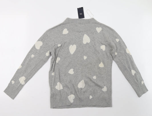Womens UK Size S marks and Grey Pullover Sweatshirt