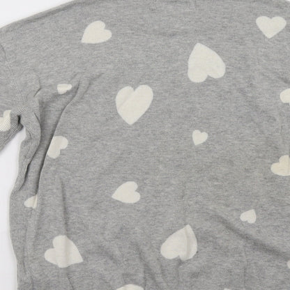 Womens UK Size S marks and Grey Pullover Sweatshirt