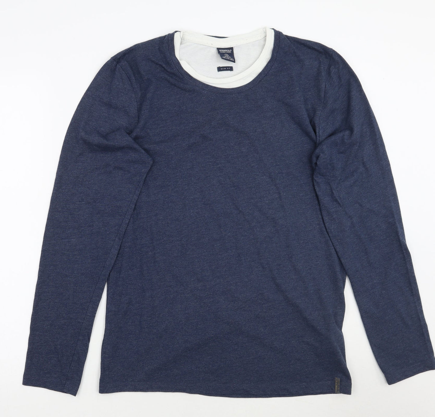 Springfield Mens Blue   Pullover Jumper Size M