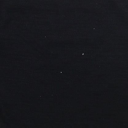 Womens UK Size S Zara Black Basic T-Shirt