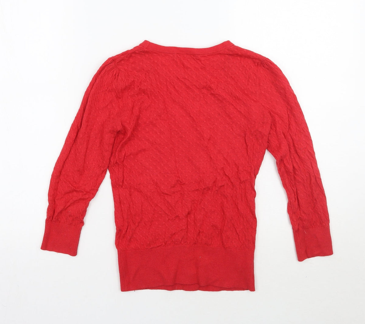 Womens UK Size XS H&M Red Pullover Jumper