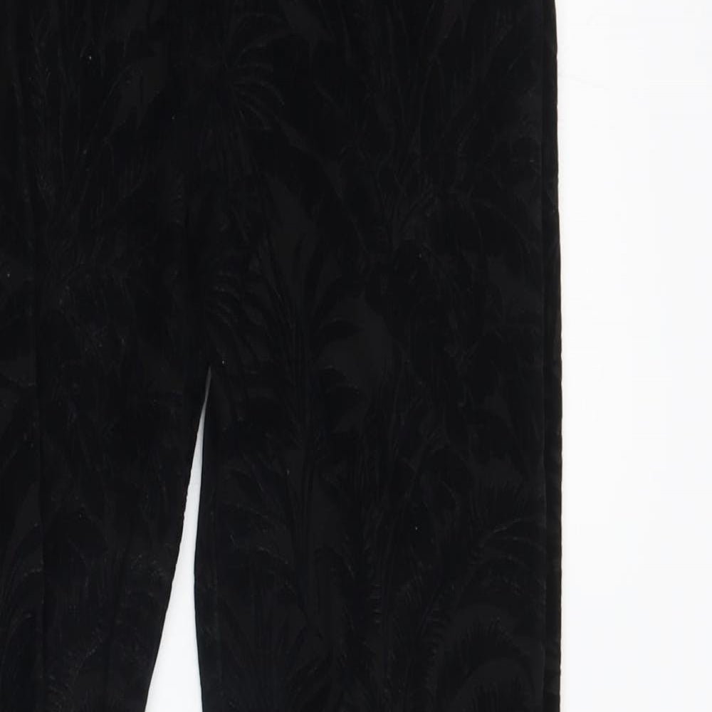 Womens UK Size 8 Topshop Regular Fit  Black Trousers