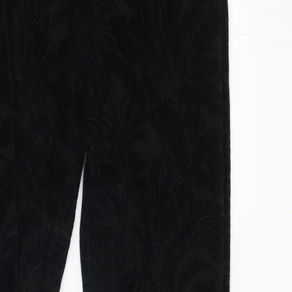 Womens UK Size 8 Topshop Regular Fit  Black Trousers