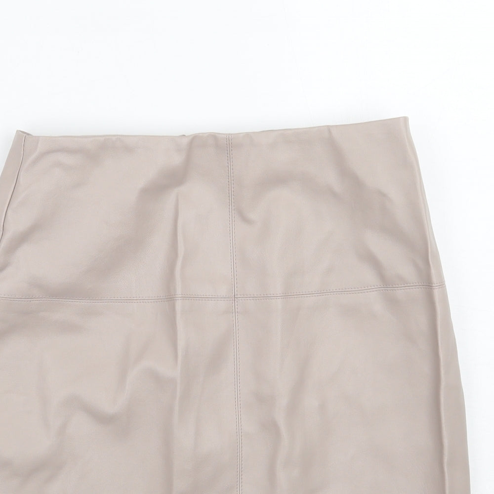 Missguided Womens Grey   A-Line Skirt Size 10