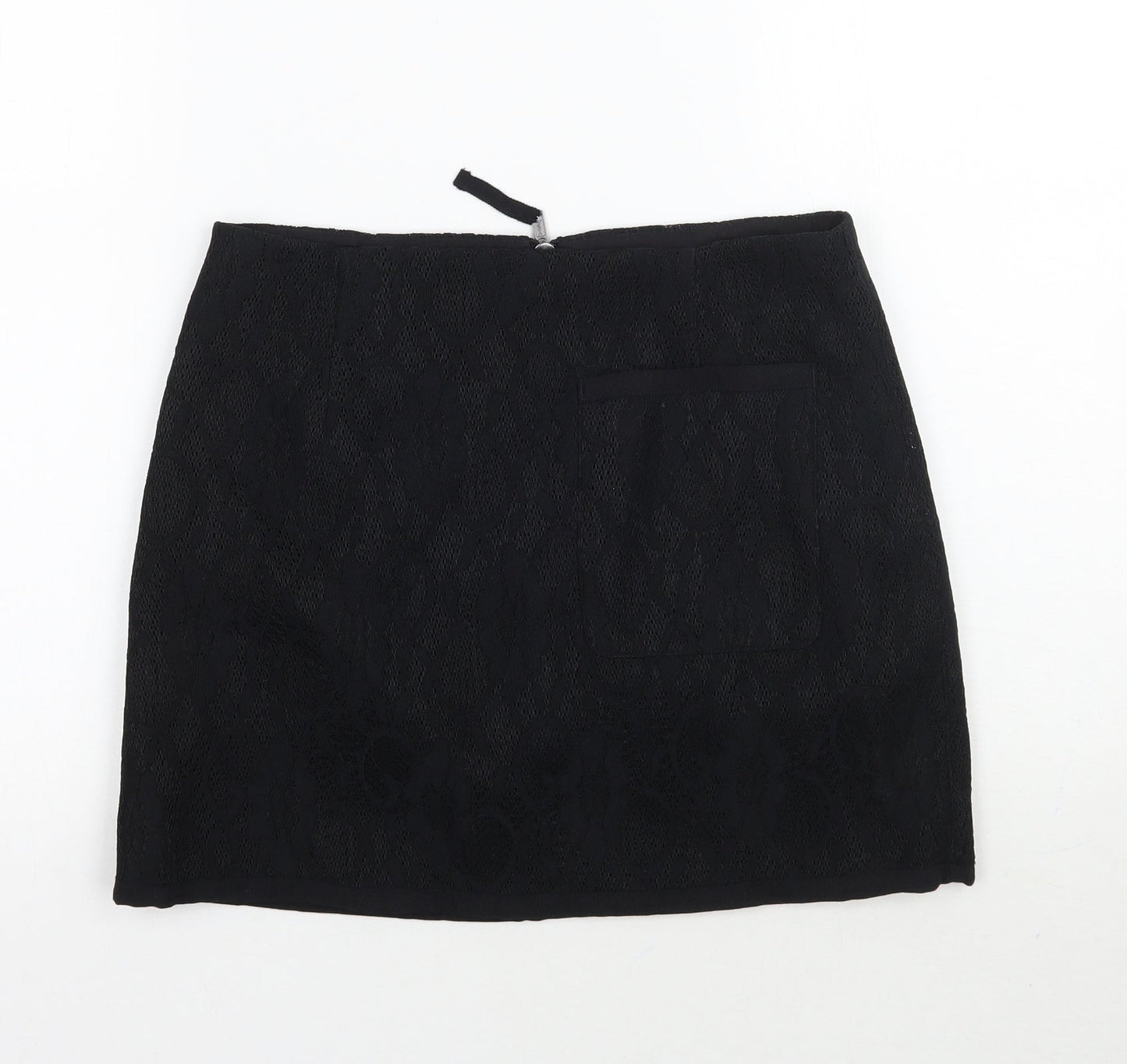 Womens UK Size 10 Topshop A-Line Rayon Skirt