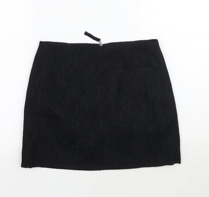 Womens UK Size 10 Topshop A-Line Rayon Skirt
