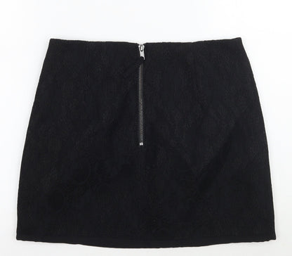 Womens UK Size 10 Topshop A-Line Rayon Skirt
