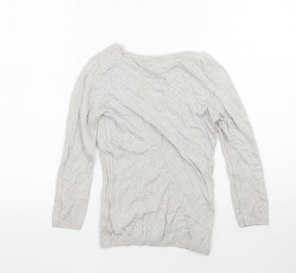 H&M Womens Grey   Pullover Jumper Size XS
