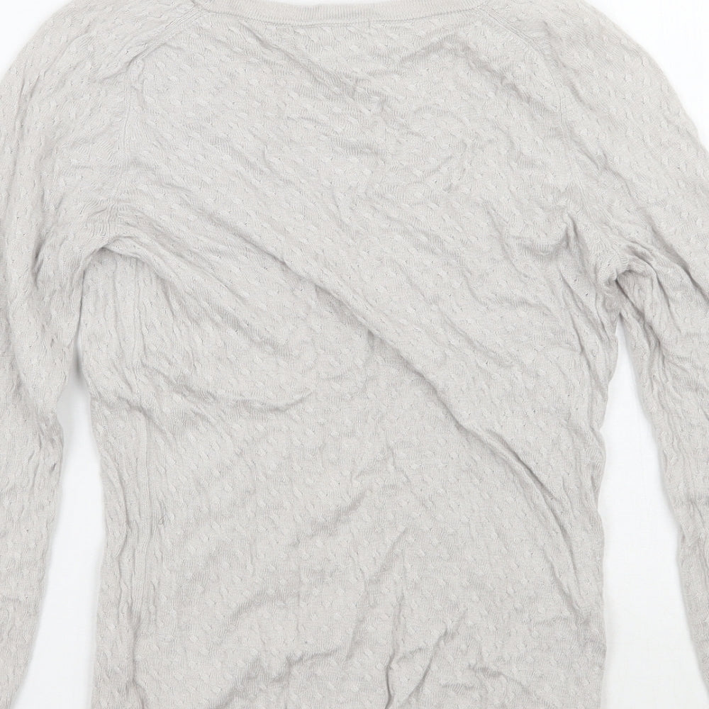 H&M Womens Grey   Pullover Jumper Size XS