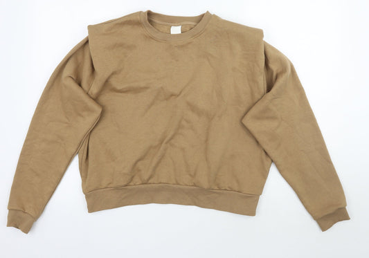 Womens UK Size M H&M Brown Pullover Jumper