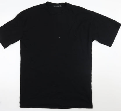 Womens UK Size 12 PRETTYLITTLETHING Black Basic T-Shirt