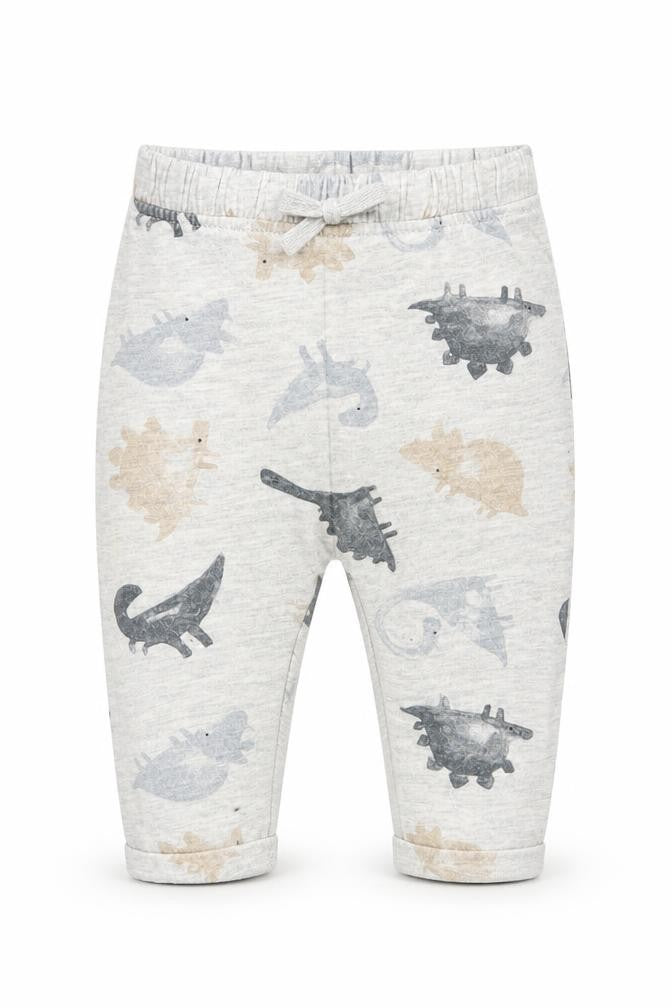 Front view of Tu Baby Grey Geometric sweatpants, size 3-6, Months