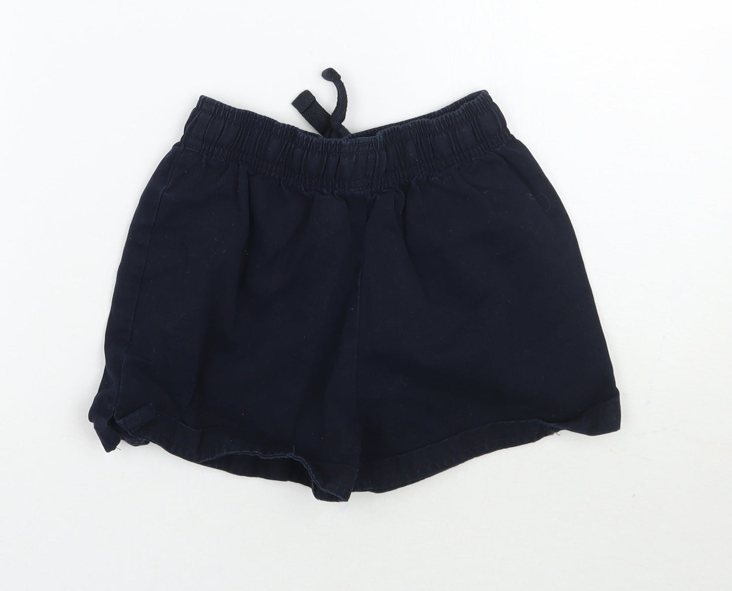 Marks and Spencer Girls Blue   Sweat Shorts Size 6-7 Years