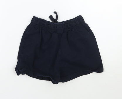 Marks and Spencer Girls Blue   Sweat Shorts Size 6-7 Years