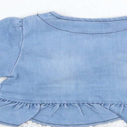 Preworn Girls Blue   Jacket  Size 2 Years