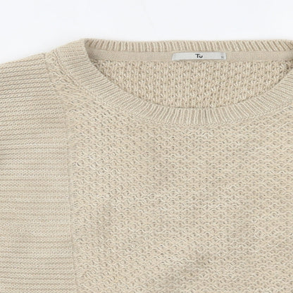 TU Womens Beige   Pullover Jumper Size 10