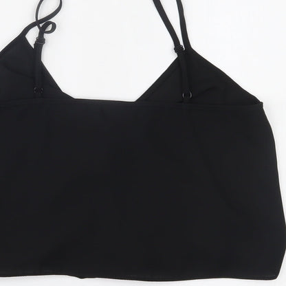 Miss Selfridge Womens Black   Cropped Tank Size 8