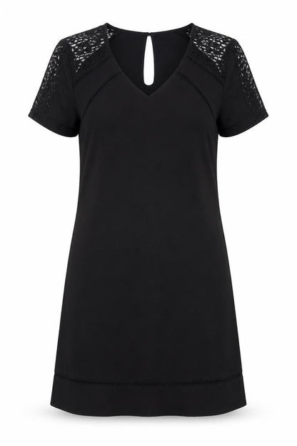 Front view of Marilyn&John women’s black a-line, size S