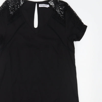 Close-up detail of Marilyn&John women’s black a-line, size S