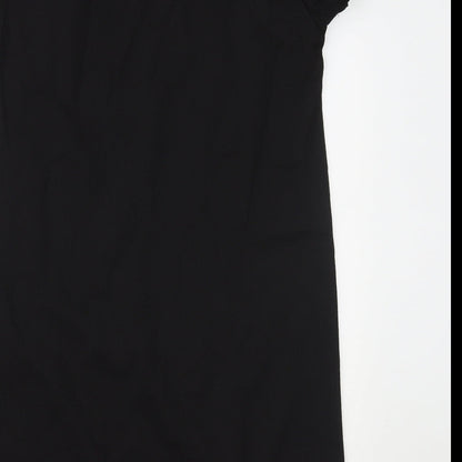 Brand and care label for Marilyn&John women’s black a-line, size S