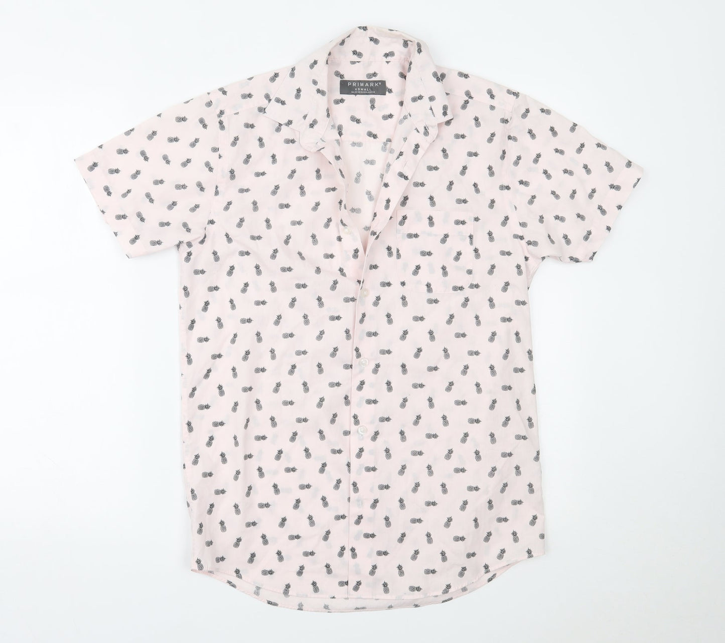 Primark Mens Pink    Button-Up Size XS