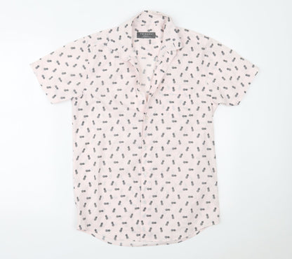Primark Mens Pink    Button-Up Size XS