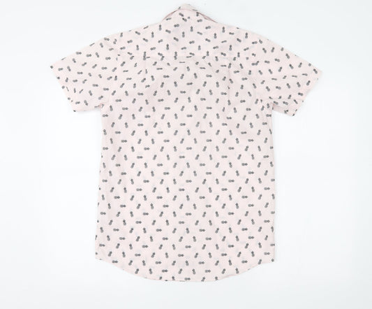 Primark Mens Pink    Button-Up Size XS