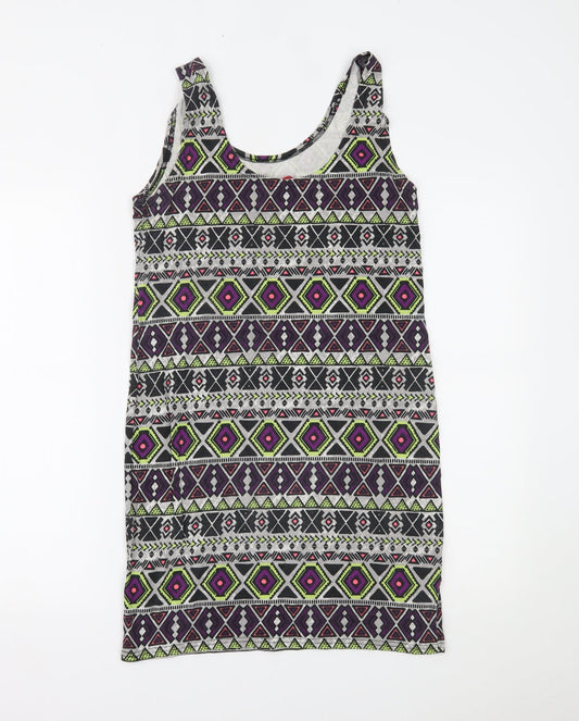 H&M Womens Multicoloured Geometric  Bodycon  Size M