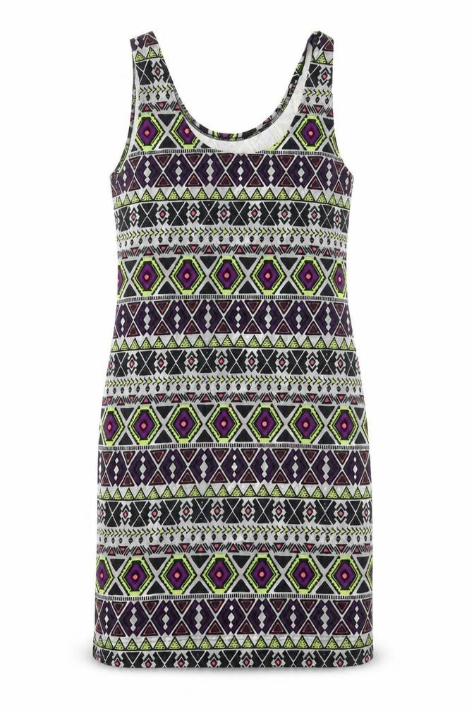 H&M Womens Multicoloured Geometric  Bodycon  Size M