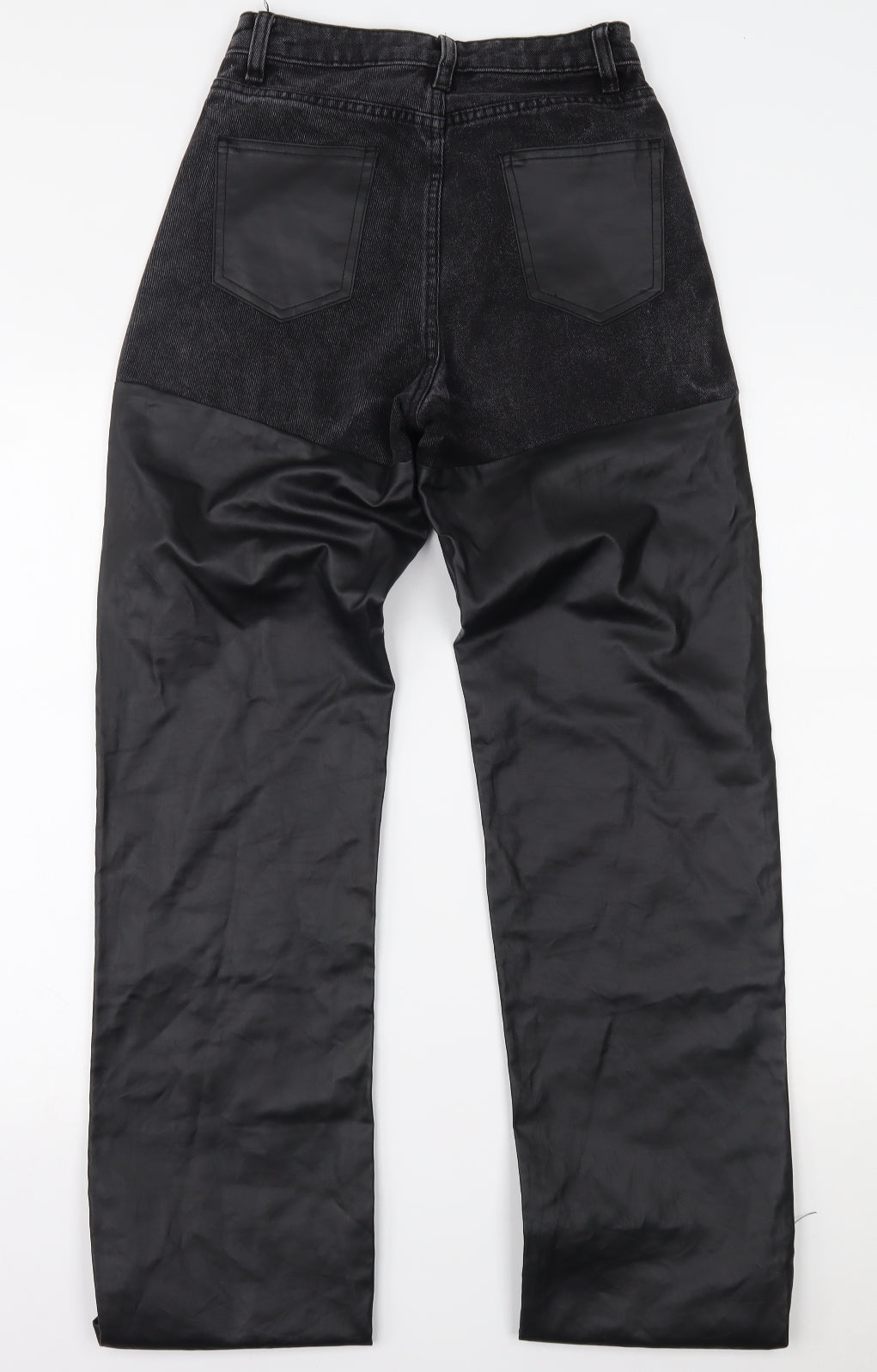 Misspap Womens Black  Denim Straight Jeans Size 6 L34 in