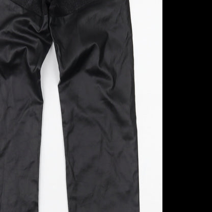 Misspap Womens Black  Denim Straight Jeans Size 6 L34 in