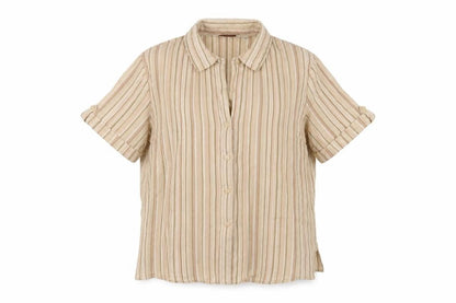 Womens UK Size 16 EWM Beige Basic Button-Up