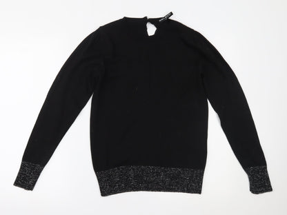 Womens UK Size M Select Black Basic Blouse