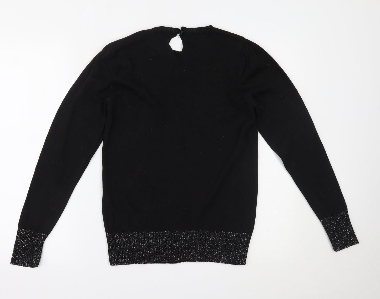 Womens UK Size M Select Black Basic Blouse