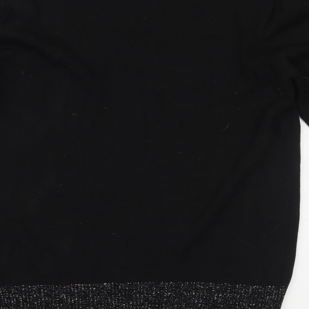 Womens UK Size M Select Black Basic Blouse