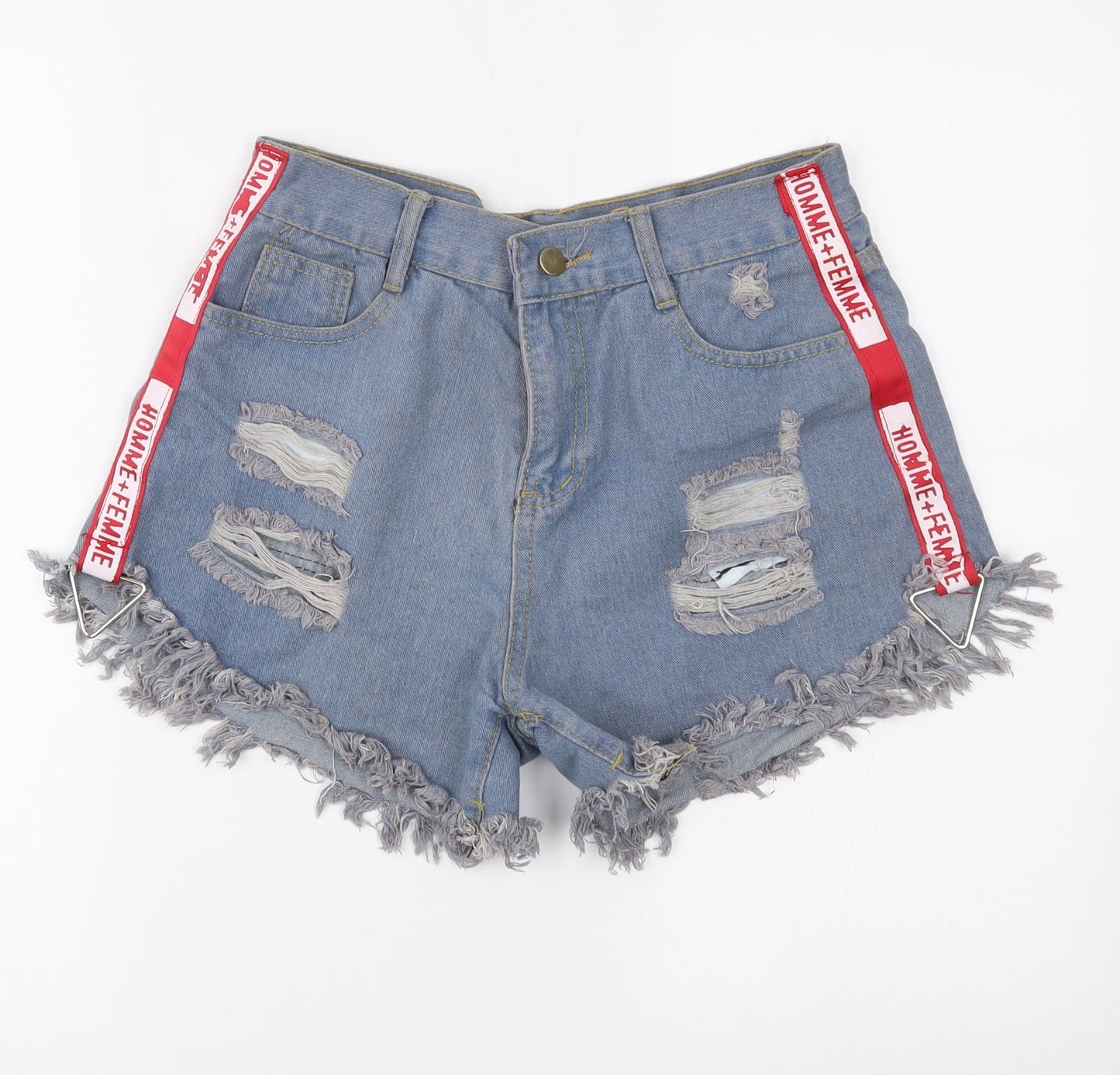 Womens UK Size M Preworn Regular Fit Cut-Off Shorts