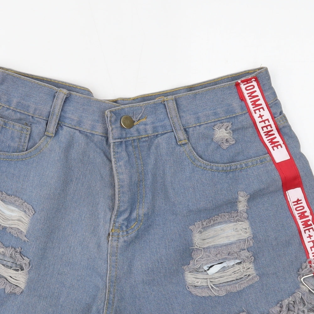 Womens UK Size M Preworn Regular Fit Cut-Off Shorts