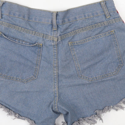 Womens UK Size M Preworn Regular Fit Cut-Off Shorts