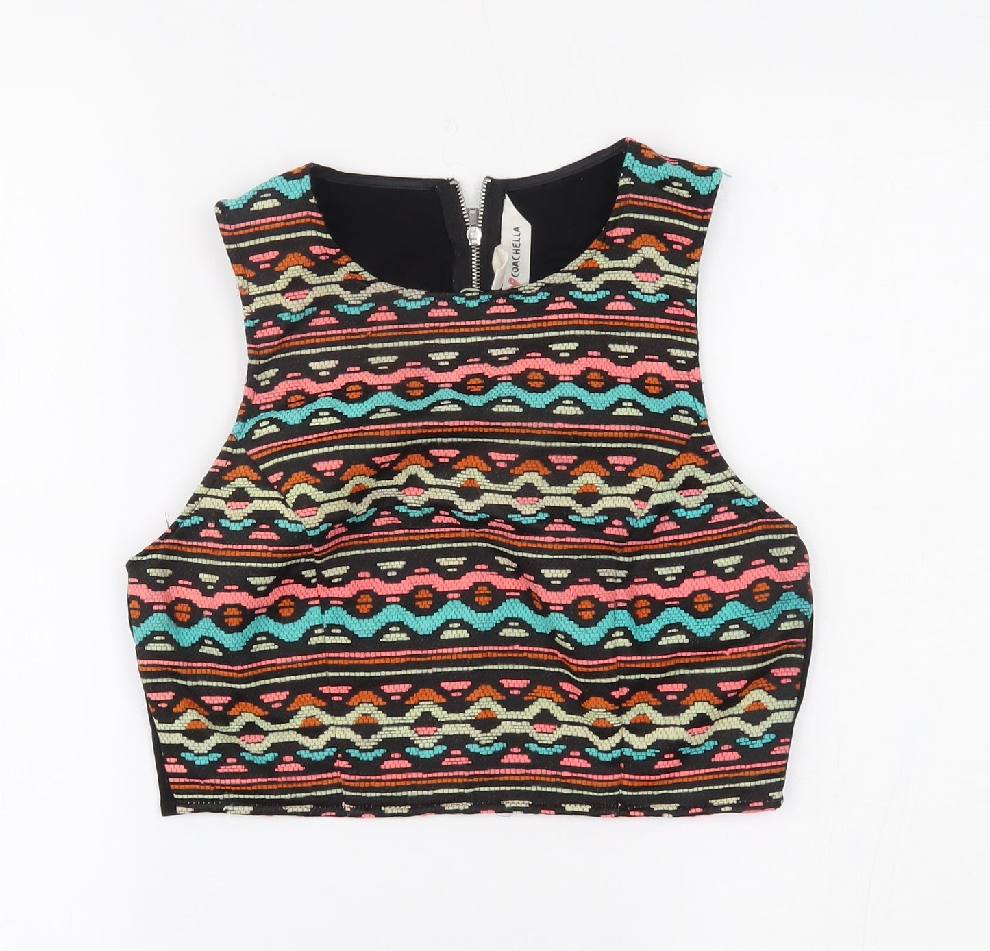 H&M Womens Multicoloured   Basic Tank Size 12