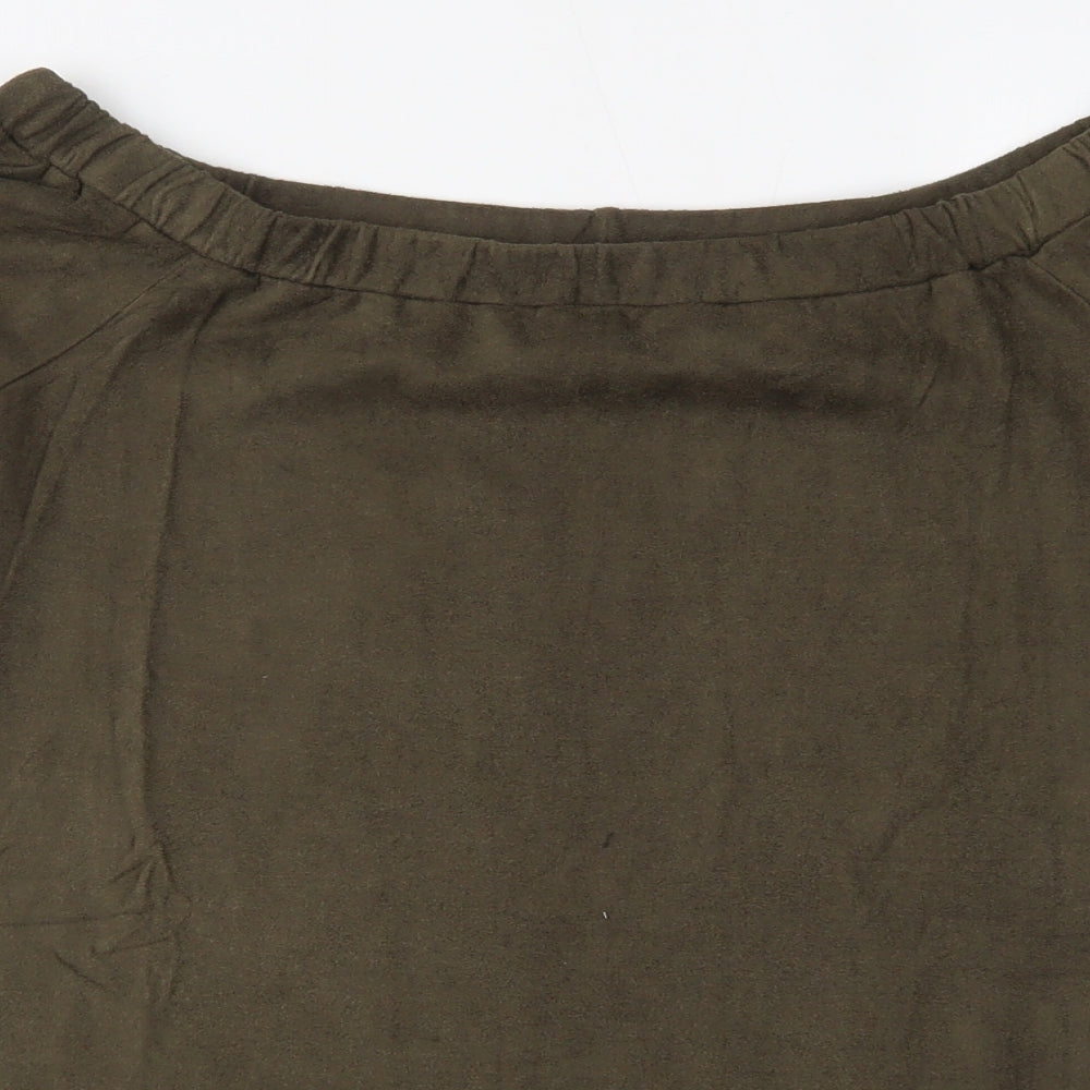 only & u Womens Green   Basic Blouse Size M